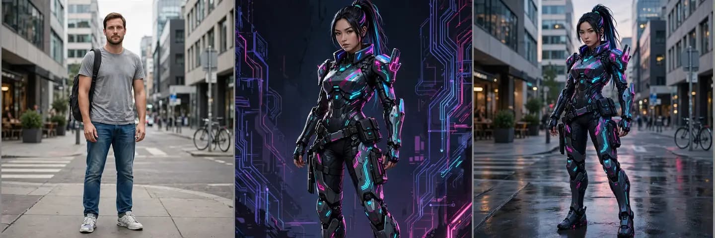 AI 角色替换（图片）案例效果